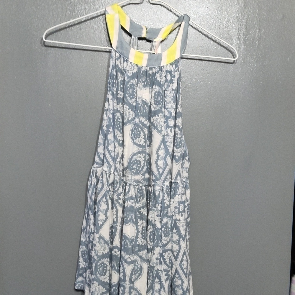Free People Mimi Tunic A-Line Print Top Size xsmal